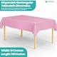image 2 of Disposable Plastic Table Cover, Table Liner - 54" x 108"