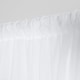 image 4 of OHS Linen Look Slot Top Sheer Net 2 Panel Voile Curtains, 55x87" - White