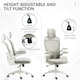 image 4 of Vinsetto Mesh Office Chair with Headrest, 4D Lumbar Support, Flip-up Arm