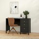 image 7 of Madrid Desk 3 Drawers Matt Black