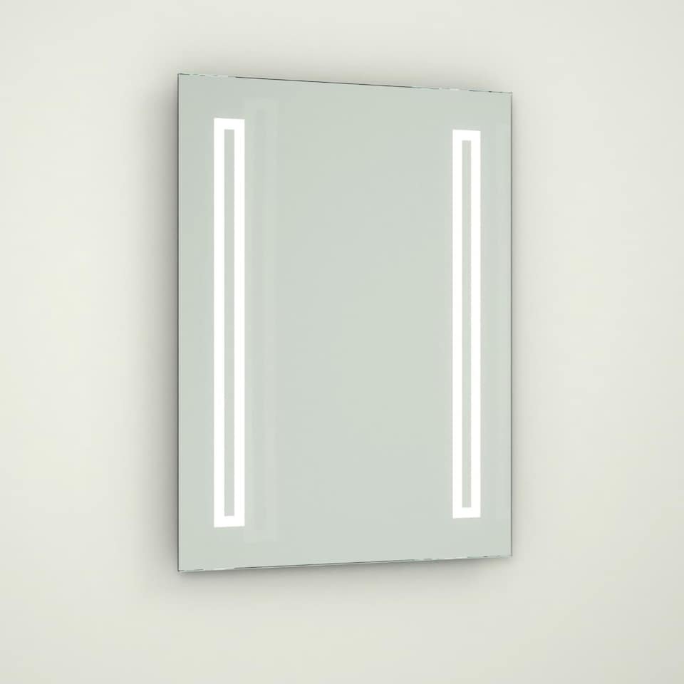 image 1 of Battery Operated LED Illuminated Bathroom 600mm Strip Rectangular Mirror | Clear | 1