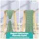 image 4 of Sage Green Cheesecloth Table Runner, Rustic Sheer Table Decor - 90x300cm