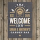 image 3 of Personalised The Welcome Inn Metal Sign