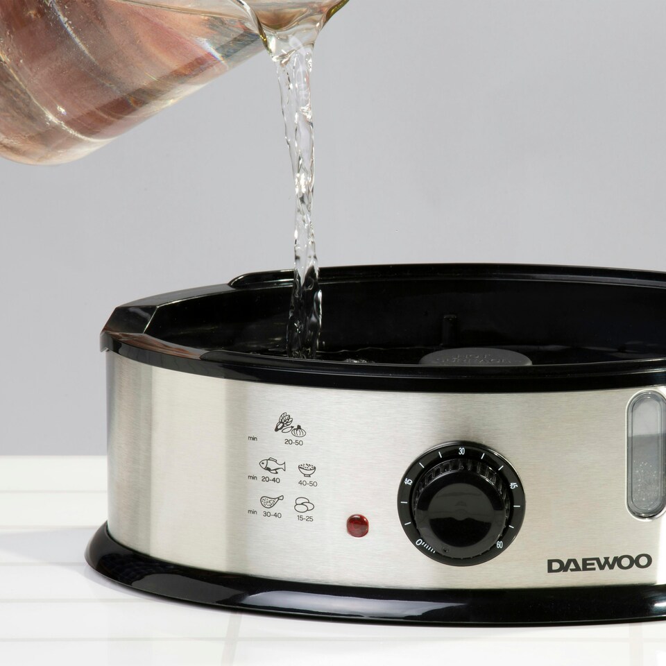 image 1 of Daewoo 9L Capacity, 3 Layer Food Steamer With Rice Bowl