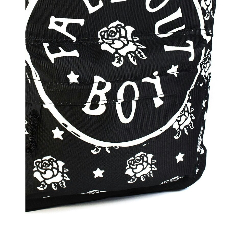 image 1 of Rock Sax Fall Out Boy Backpack - Black/White - One Size