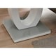 image 2 of Furniturebox Giovani Modern Grey White Halo High Gloss Glass Side End Table