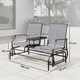 image 7 of Outsunny 2 Seater Rocker Double Rocking Chair Lounger Outdoor Garden Furniture