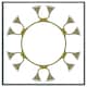 image 3 of Ancient egyptian lotus motifs (Picture Frame) Black | XS