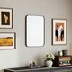 image 10 of HOMCOM 70cm Rectangle Mirror, Wall Mirror for Bathroom, Black