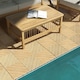 image 6 of Outsunny 9 Pcs Interlocking Flooring Tiles for Patio, Balcony, Hot Tub, Yellow