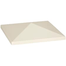 Outsunny 3 x 3(m) Gazebo Canopy Replacement Cover, UPF30+, Cream White | Cream | Cream | 1