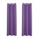 image 1 of Purple Blackout Curtains - Eyelet Thermal Curtain  - 46 x 54 Inch Drop - 2 Panel Purple