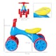 image 3 of HOMCOM Baby Balance Bike Toddler Safe Training 4 Wheels Storage Bin Muti-Color