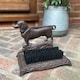 image 2 of Cast Iron Vintage Dachshund Dog Design Boot Brush Shoe Scraper