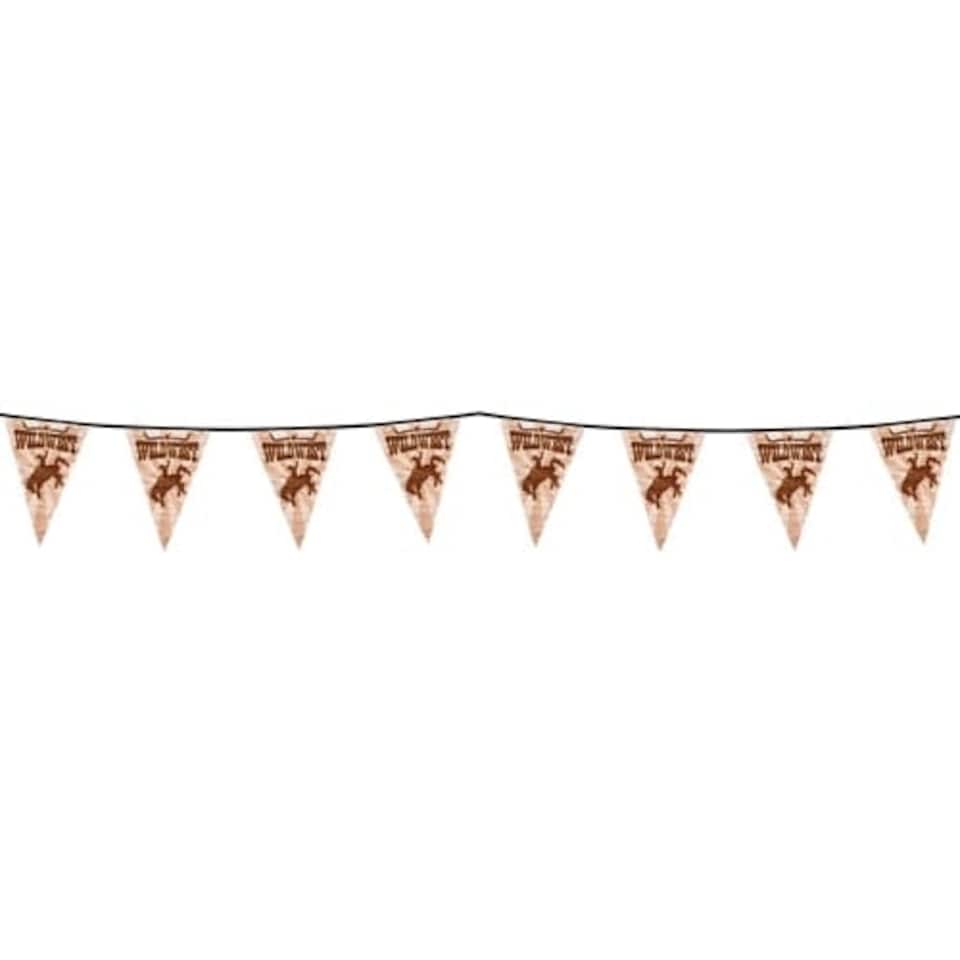 Wild West Plastic Pennant Bunting 6m