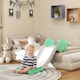 image 2 of AIYAPLAY Kids Sofa Slide, Toddler Slide with 130cm Extended Length, Green