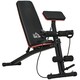 image 1 of HOMCOM Foldable Dumbbell Bench Weight Training, 7 Incline Adjustable, Red