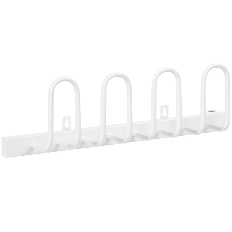 image 1 of HOMCOM Wall Mounted Electric Shoe Dryer Shoe Warmers for Boots 2 Pairs White