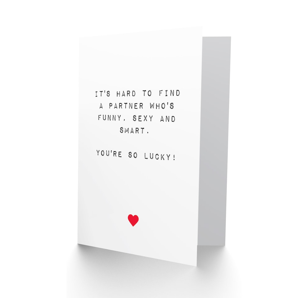 image 1 of Anniversary Card Fun Funny Humour Sexy Lucky For Him or Her