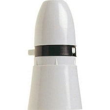 Dencon 1/2 Switched Long Skirt Lamp Holder White - White - One Size