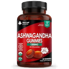 Ashwagandha Gummies  Vegan –  5% Withanolides - Real Fruit Juice, No Artificial Colours or Flavours