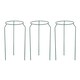 image 8 of Pack of 3 Tom Chambers Green Metal Herbaceous Garden Plant Support Rings Small