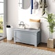 image 6 of HOMCOM Storage Box Toy Chest Cabinet Unit Organizer with Safety Hinges White