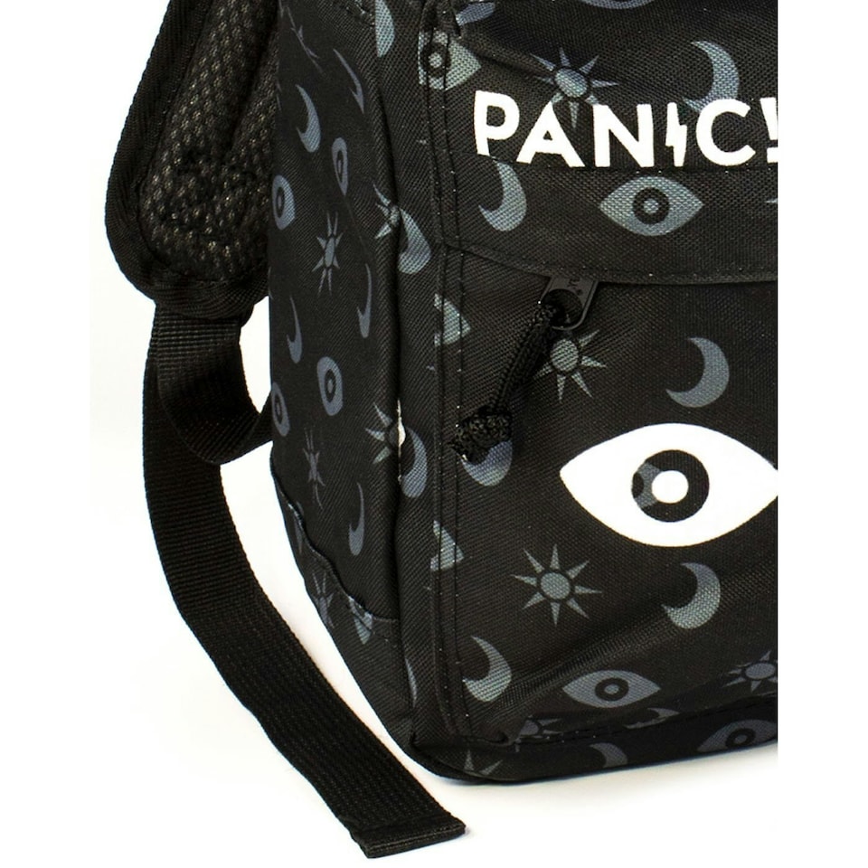 image 1 of Rock Sax Panic! At The Disco Backpack - Black/Grey/White - One Size