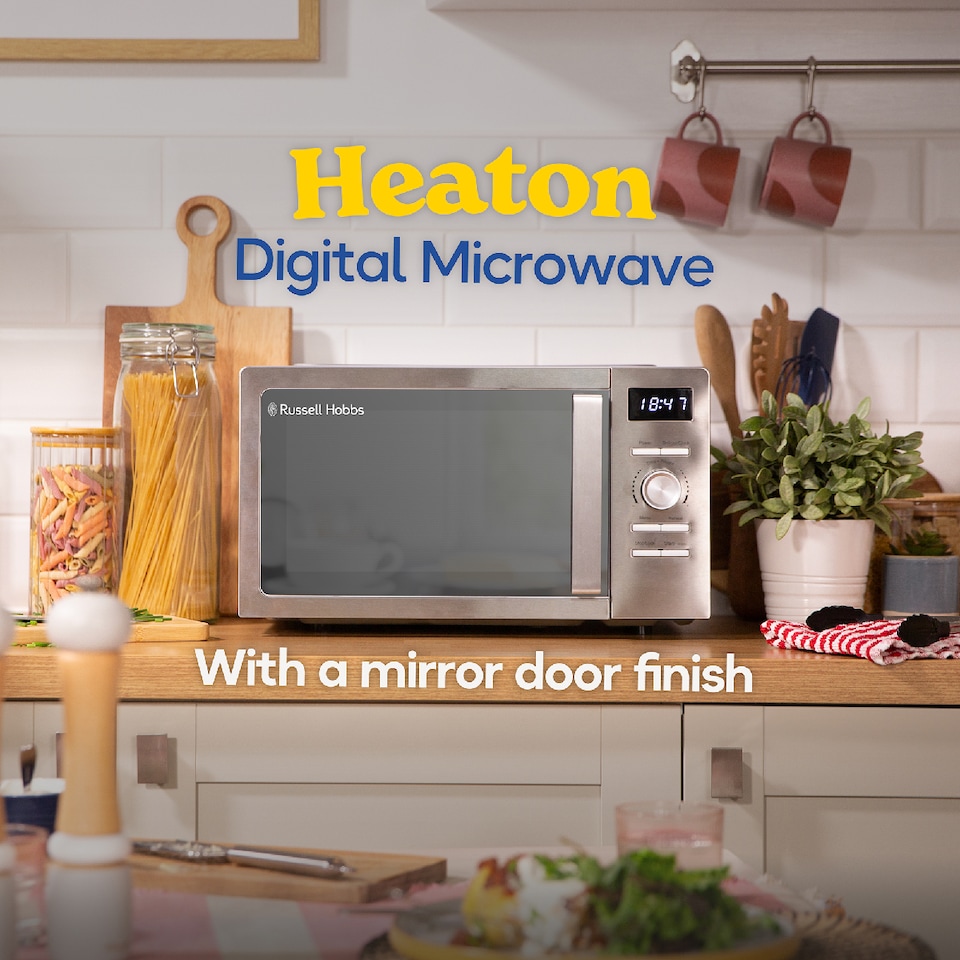 image 1 of Russell Hobbs RHMD828SS, 20L Classics Digital Microwave in Stainless Steel