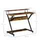 image 7 of HOMCOM Home Office Computer Desk w/ Storage, Gaming Writing Table, 100cm, Brown