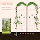 image 5 of Outsunny Set of 2 Metal Trellis for Climbing Plants, Scrolls Design, 45 x 150cm