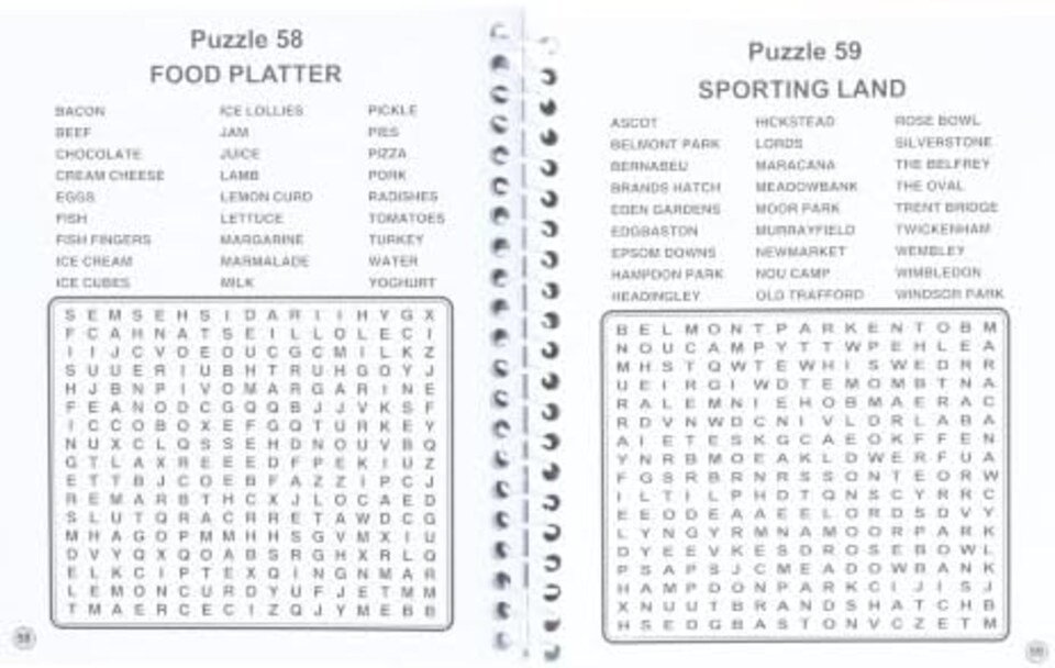 image 1 of Puzzle Books Collection Set of 2 Crossword, Sudoku & Word Search (Puzzle)