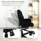 image 7 of COSTWAY PU Leather Computer Chair Ergonomic Office Chair Black