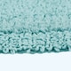 image 5 of Homescapes Luxury Reversible Bath Mat Runner - Aqua Blue
