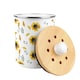image 5 of Sunflowers Print Food Waste Caddy - Metal 2L Decorative Kitchen Compost Bin
