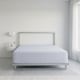 image 2 of Luxury Satin Stripe T250 Cotton Rich Soft Extra Deep 30cm Fitted Sheet | White | Super King
