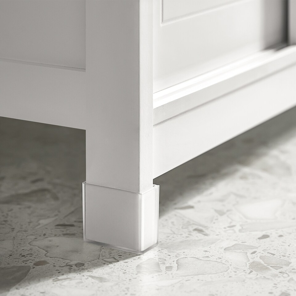 image 1 of SoBuy FRG128-W,Under Sink Bathroom Cabinet with Double Sliding Doors