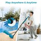 image 9 of COSTWAY Basketball Hoop Backboard Adjustable Basketball Goal System Blue | Standard