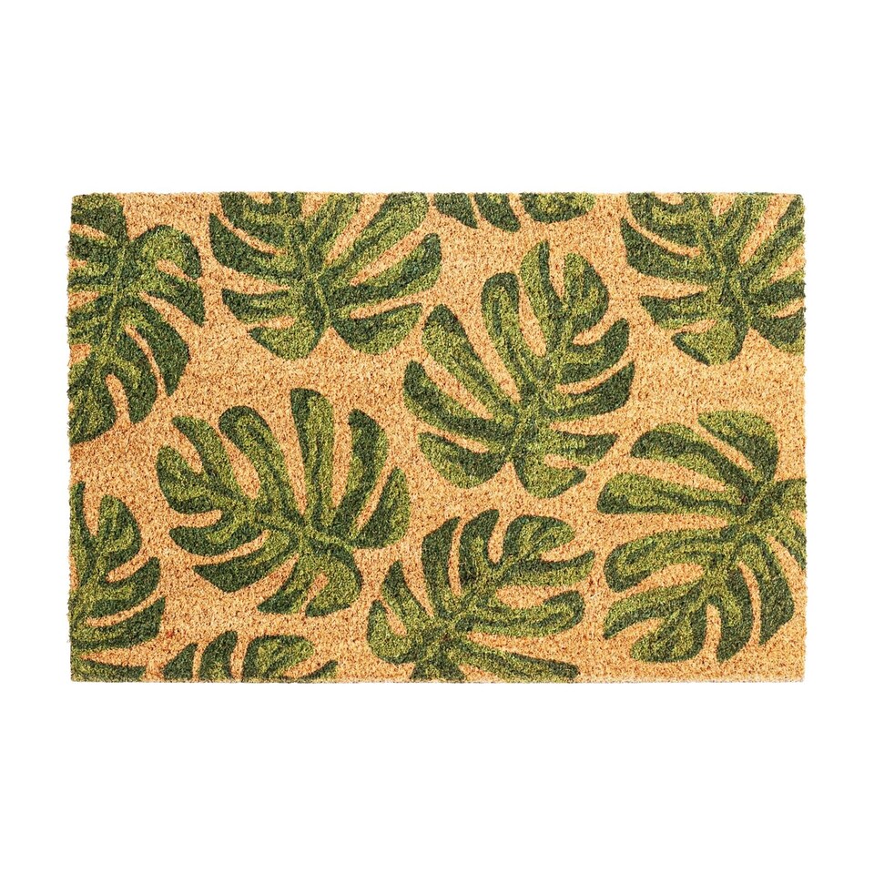 image 1 of Nicola Spring Coir Door Mat - 60 x 40cm - Monstera