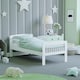 image 1 of Junior Vida Scorpio Toddler Bed With Side Rails, White, 70 x 140cm