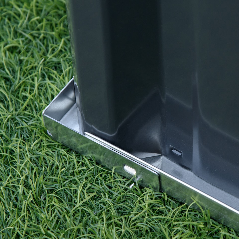 image 1 of Outsunny Metal Raised Garden Bed No Bottom DIY Large Planter Box  Gloves