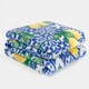 image 2 of OHS Lemon Ultra Soft Polar Throw Blanket, 120x150cm - Blue/Yellow