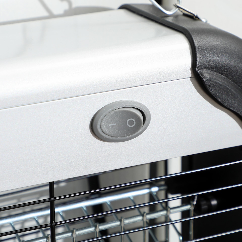 image 1 of Outsunny 30W Electric Fly Zapper, Bug Zapper with UK Plug, 2 UV Bulbs, Hanging Chain, OnOff Switch and Removable Catch Tray