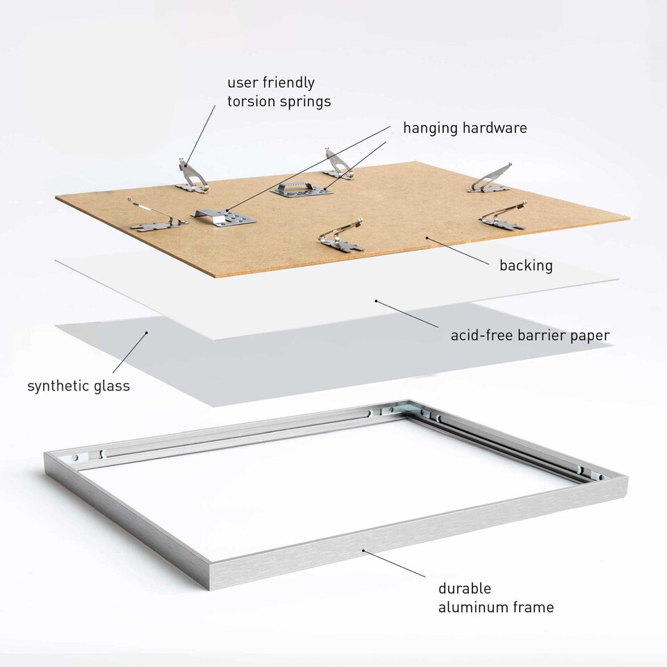 image 1 of Nielsen Puzzle Frame 50 x 70 cm with Shatterproof Glazing - Silver - 50cm x 70cm