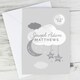 image 7 of Personalised New Baby Moon & Stars Card