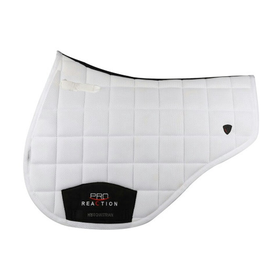 image 1 of HySPEED Pro Reaction Mesh 3D Horse Saddlepad - White - Pony/Cob