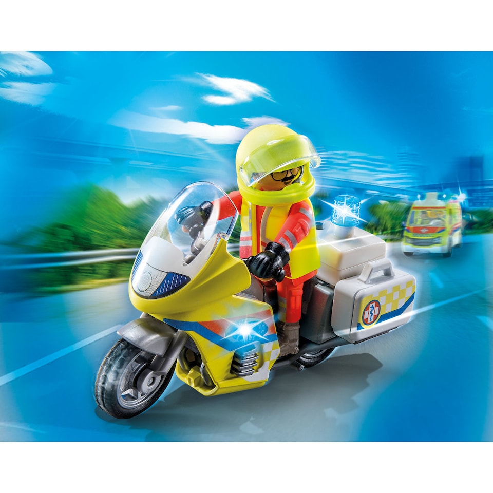 image 1 of Rescue Motorcycle with Flashing Light