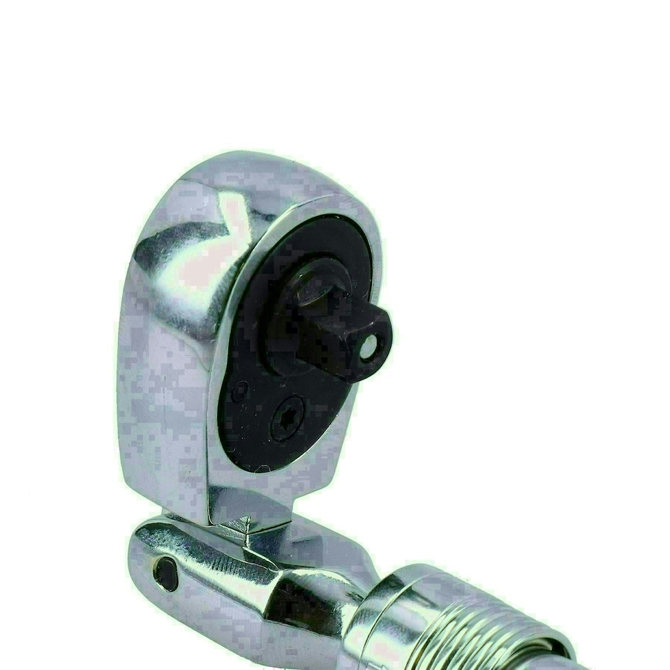 image 1 of 1/4" Drive Extendable + Flexible Ratchet Socket Driver 72 Teeth Quick Release