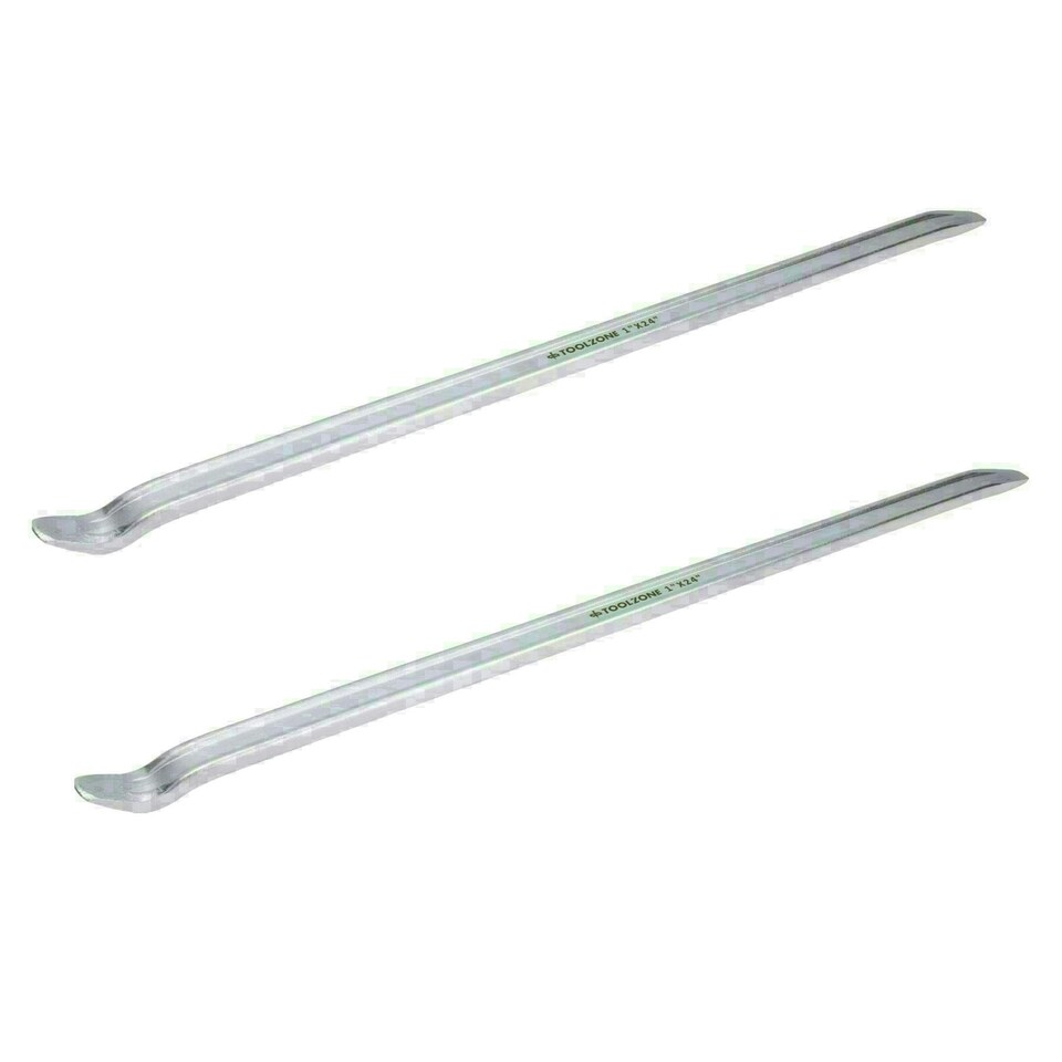 image 1 of 24" Long Tyre Lever Pry Bar Remover Removal Tool For Bikes Cars Vans 2pc