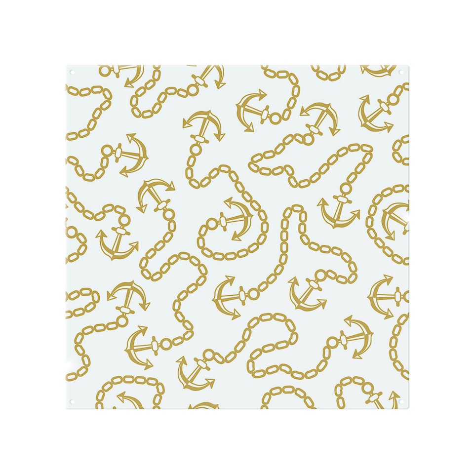 image 1 of Anchor & Chains Splash Back | White